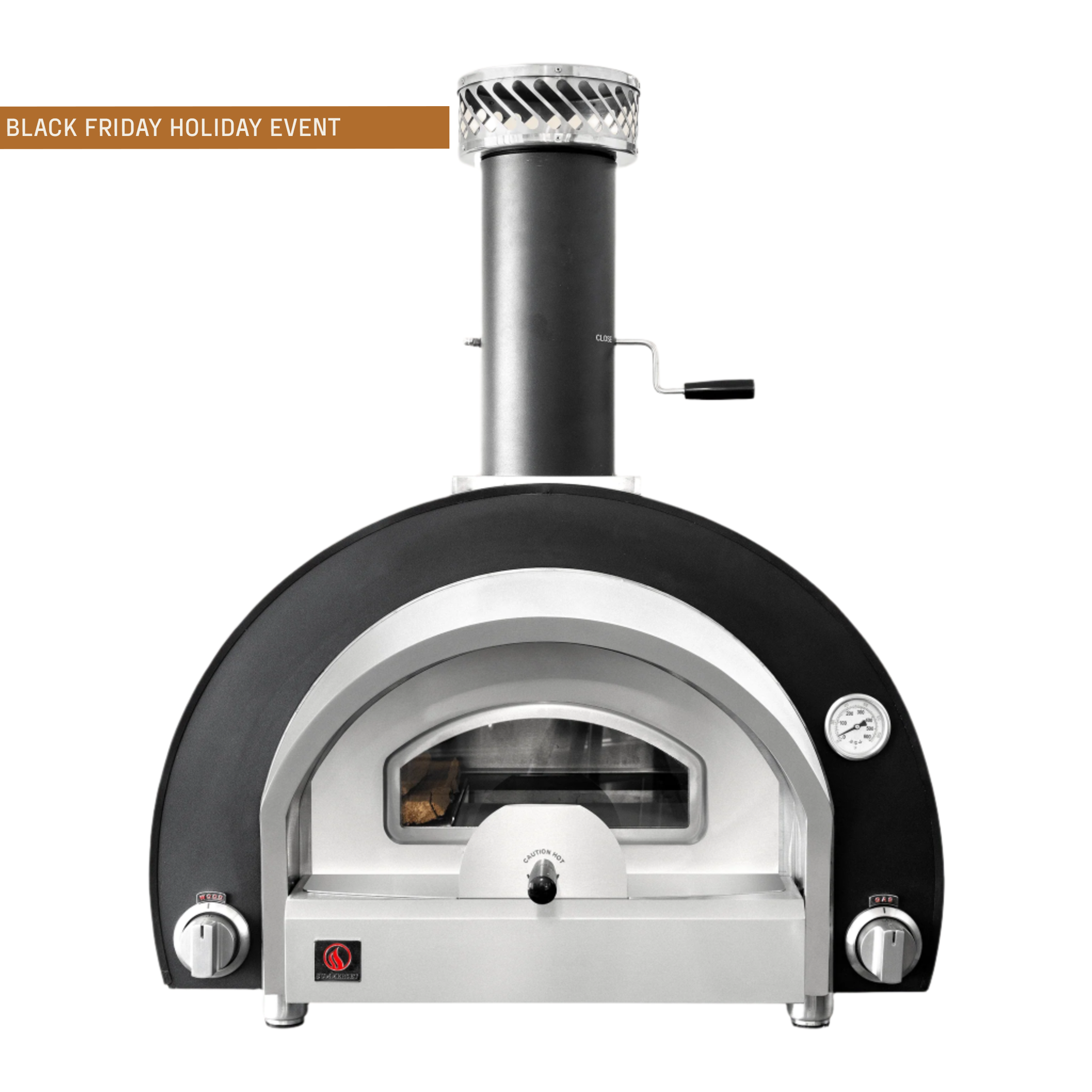 Summerset Hybrid Pizza Oven OV-HYB – Dual Fuel (Gas + Wood), 390 sq in Cooking Surface, 38 000 BTU