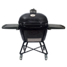 Primo Ceramic Grills Oval X-Large Charcoal All-In-One Heavy-Duty Stand, Side Shelves, Ash Tool and Grate Lifter