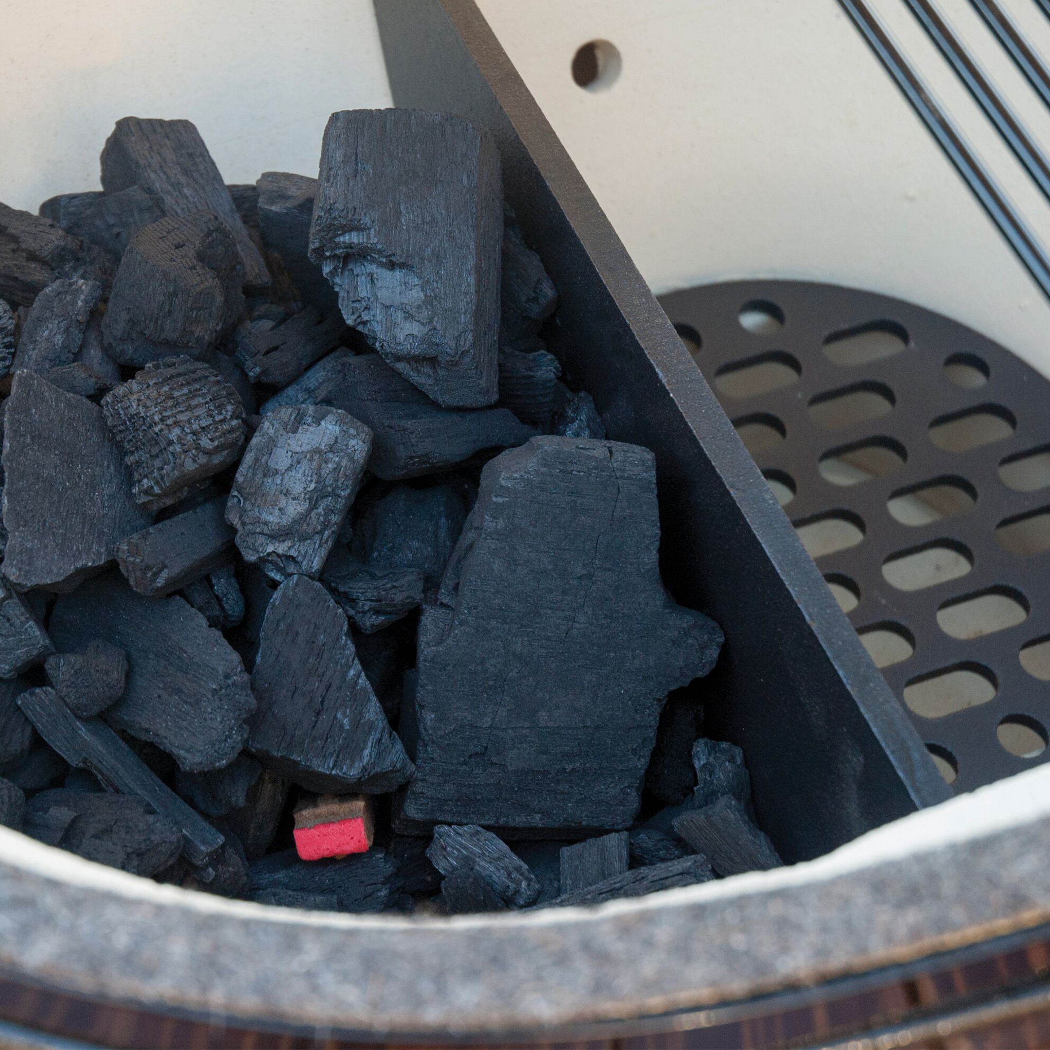 Primo Ceramic Grills Round Charcoal All-In-One Stand, Side Shelves, Ash Tool and Grate Lifter