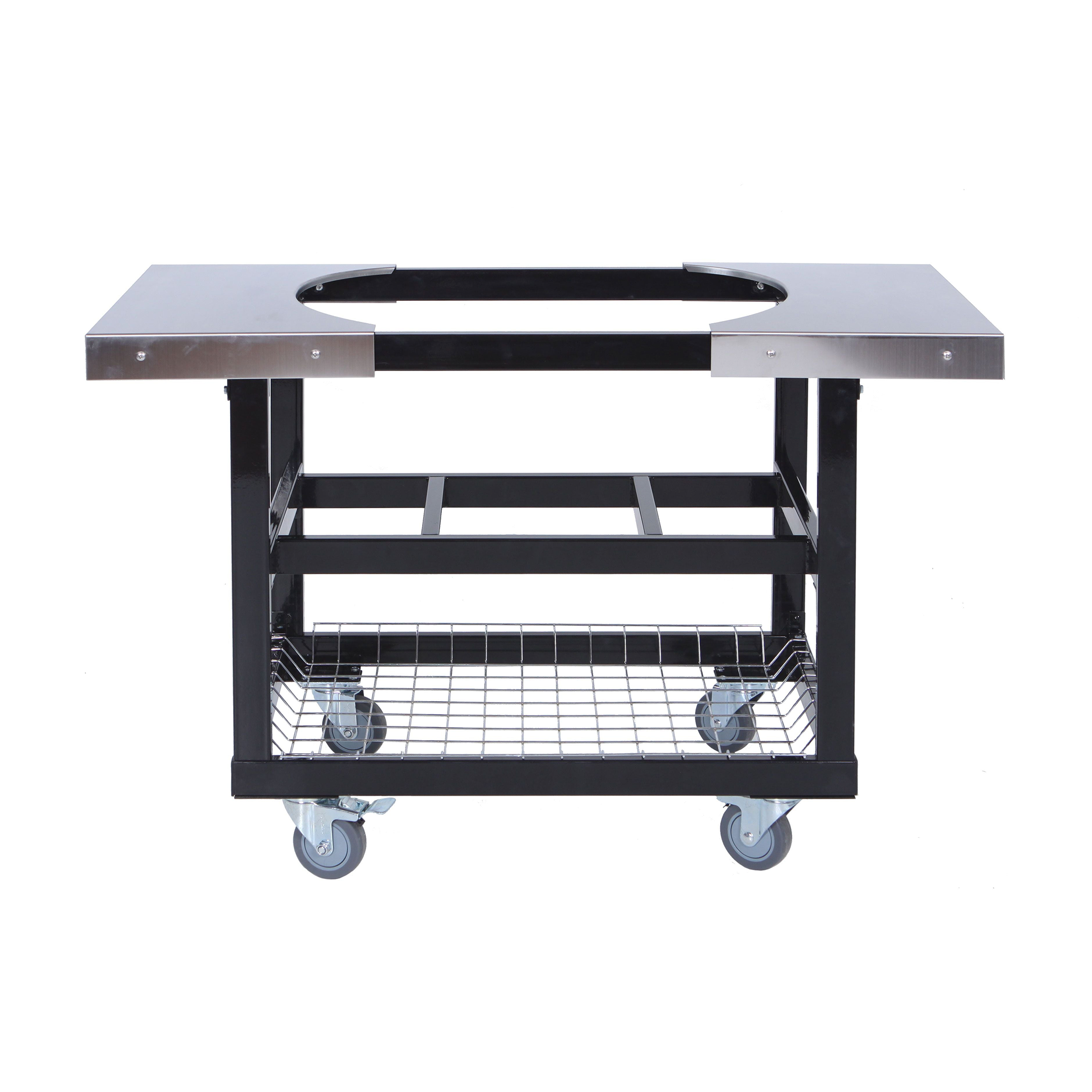 Primo Cart Base with Basket & Stainless Steel Side Shelves – Fits Oval XL 400 & Large 300 (PG00370)