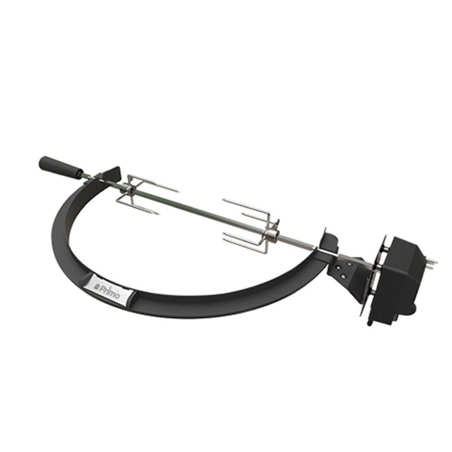Primo Rotisserie Kit for Oval & Round Grills – Motor, Spit Rod & Accessories