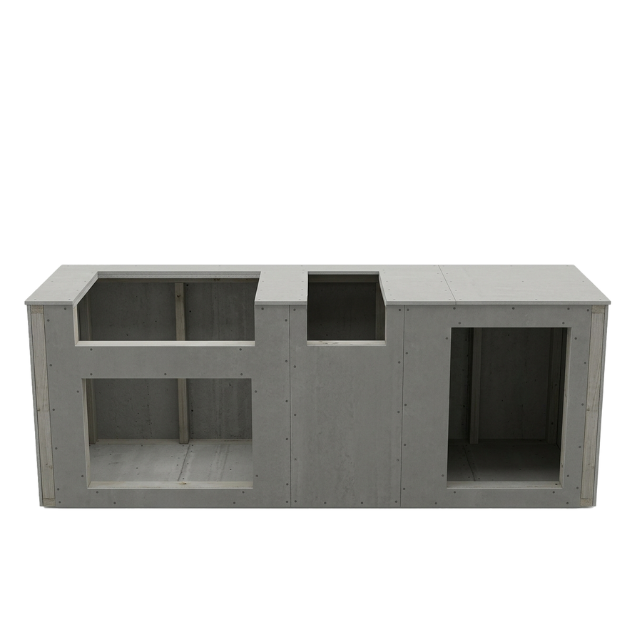 Living Outdoorsy 7' RTF Outdoor Kitchen Island