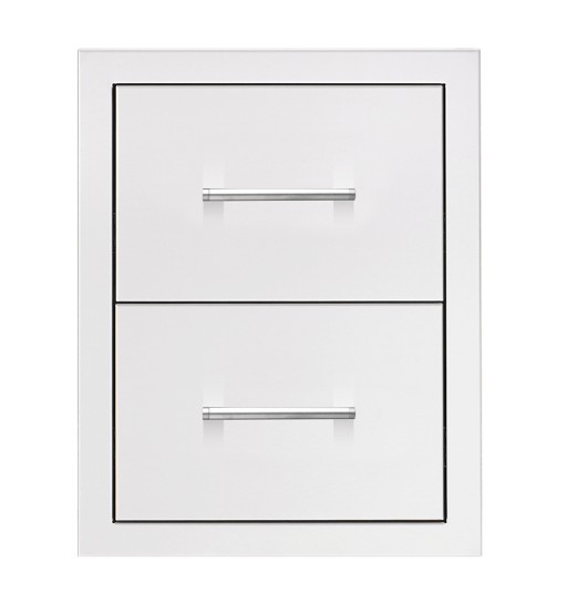 True Flame 17" Double Drawer Masonry Frame Return (TF-DR2-17M-A)