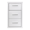 Summerset Grills 17" Vertical 2-Drawer & Paper Towel Holder Combo w/ Masonry Frame Return (TDC-17M)