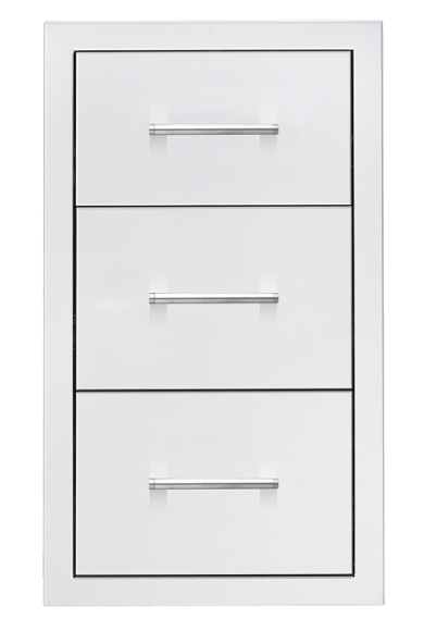 True Flame 17" Triple Storage Drawer - TF-DR3-17-A
