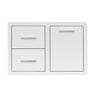 Summerset 33" 2-Drawer & LP/Trash Pullout Combo (DC2-33LP)