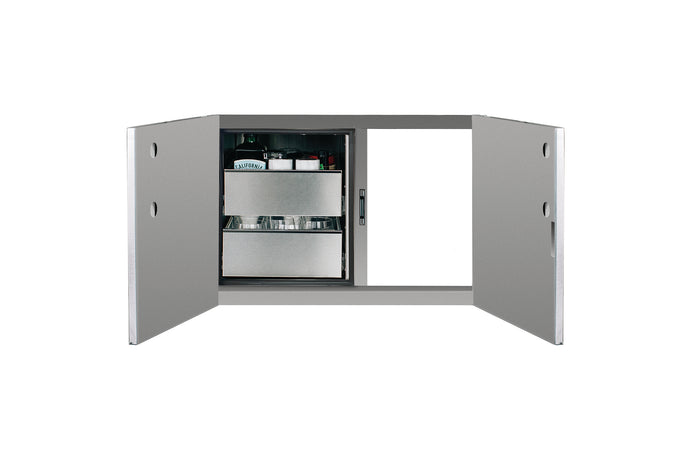True Flame 36" 2-Drawer Dry Storage Pantry & Access Door Combo (TF-DP-36AC-A)