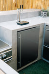 Summerset Grills 24" 6.6c Deluxe Outdoor Rated Kegerator Refrigerator (RFR-24DK) thumbnail