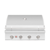 Living Outdoorsy 8' Complete Outdoor Kitchen Island — Summerset Sizzler SZR32 Grill Package | White Stucco & Black Granite Countertop thumbnail