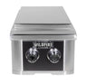 WildFire RANCH PRO DOUBLE SIDE BURNER BLACK 304 BSS (WF-DBLSBRN-RH-LP)