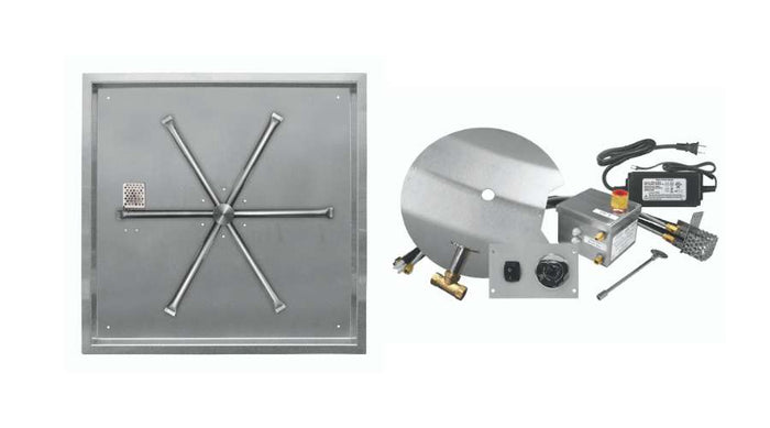 Firegear 38" Square Drop-In Pan Propane AWS Fire Pit (FPB-38SBSAWS-P)