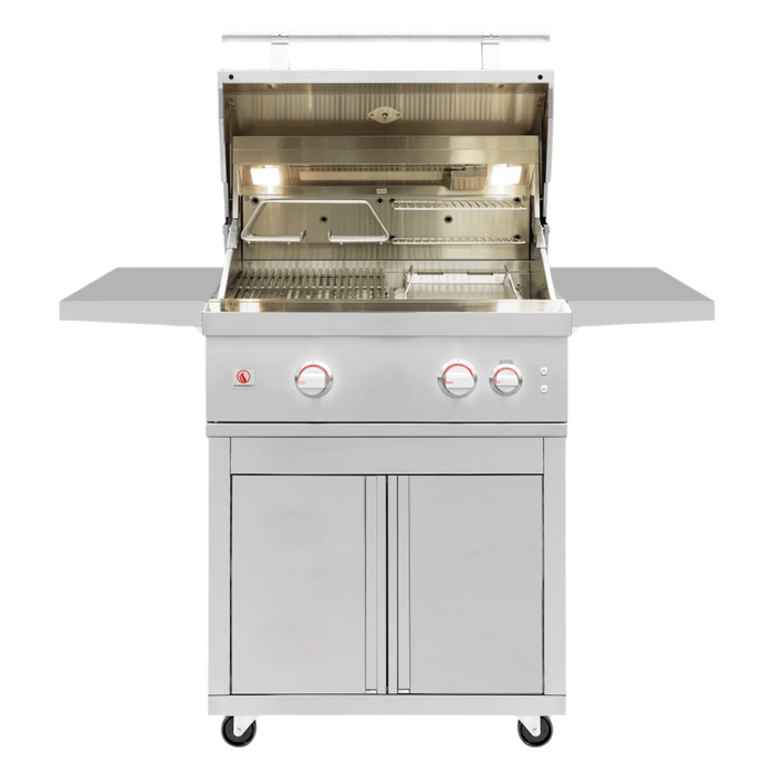Stainless Steel Freestanding Cart for 30" Quest Grill - CART ONLY