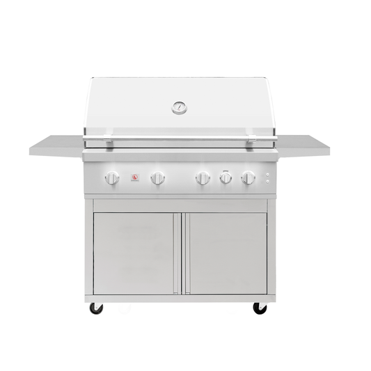 Stainless Steel Freestanding Cart for 42" Quest Grill - CART ONLY