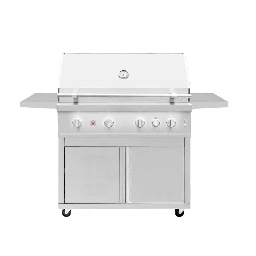 Stainless Steel Freestanding Cart for 42" Quest Grill - CART ONLY