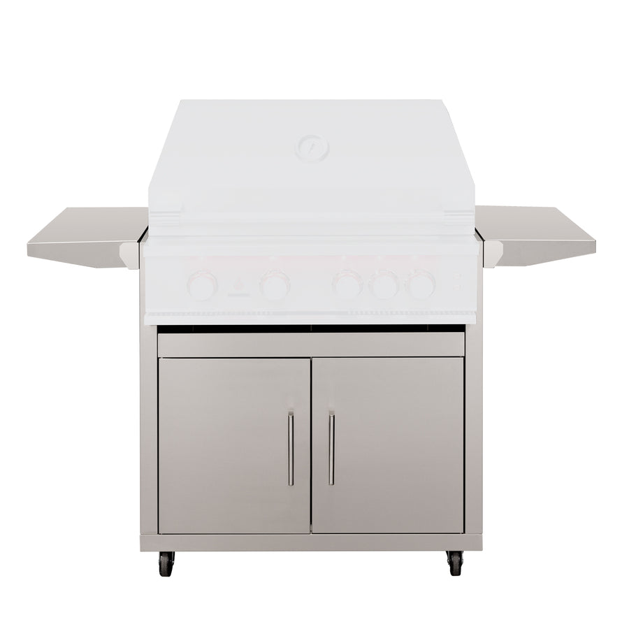 TrueFlame 32" Freestanding 4 Burner Gas Grill Cart (Cart Only)