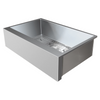 A 32 inches Summerset Grills Outdoor Rated Farmhouse Sink made of stainless steel with a single basin, sloped bottom and a gold standard lifetime warranty. thumbnail
