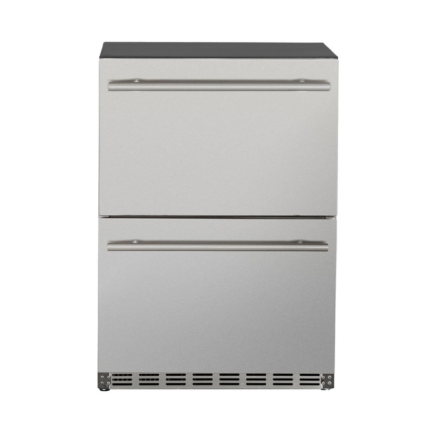 Summerset Grills 24" Outdoor rated Double Drawer Refrigerator (RFR-24DR2-A)