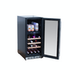 Summerset Grills 15" 3.2C Outdoor Rated Dual Zone Wine Cooler (RFR-15WD) thumbnail