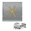 Firegear 20" Square DIP Gas AWS Fire Pit with Pro Series Brass Burner – FPB-20SPSBR14AWS thumbnail