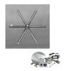 Firegear 46" Square Flat Fire Pit Pan with Gas AWS Electronic Ignition – FPB-46SFBSAWS-P thumbnail