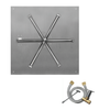 Firegear 46" Square Flat Fire Pit Pan with Gas Match Throw Ignition – FPB-46SFBS36MT thumbnail