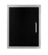 Wild Fire Vertical Single Door 16" x 22" in Black 304 Stainless Steel (WF-VSD1622-BSS)