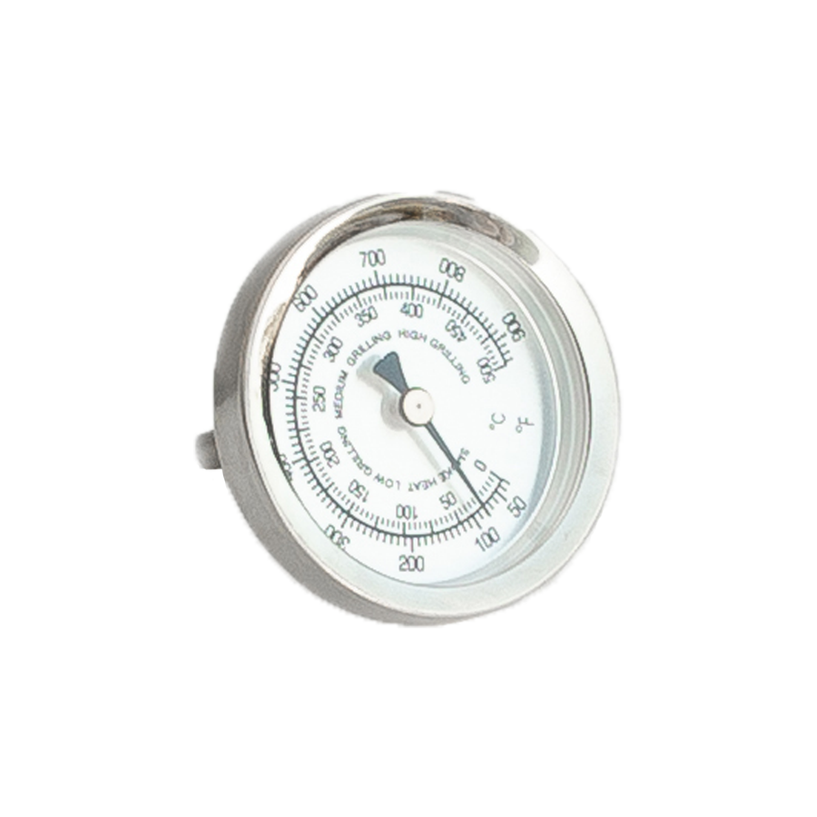 Summerset Silver Round Temp Gauge (900°F)