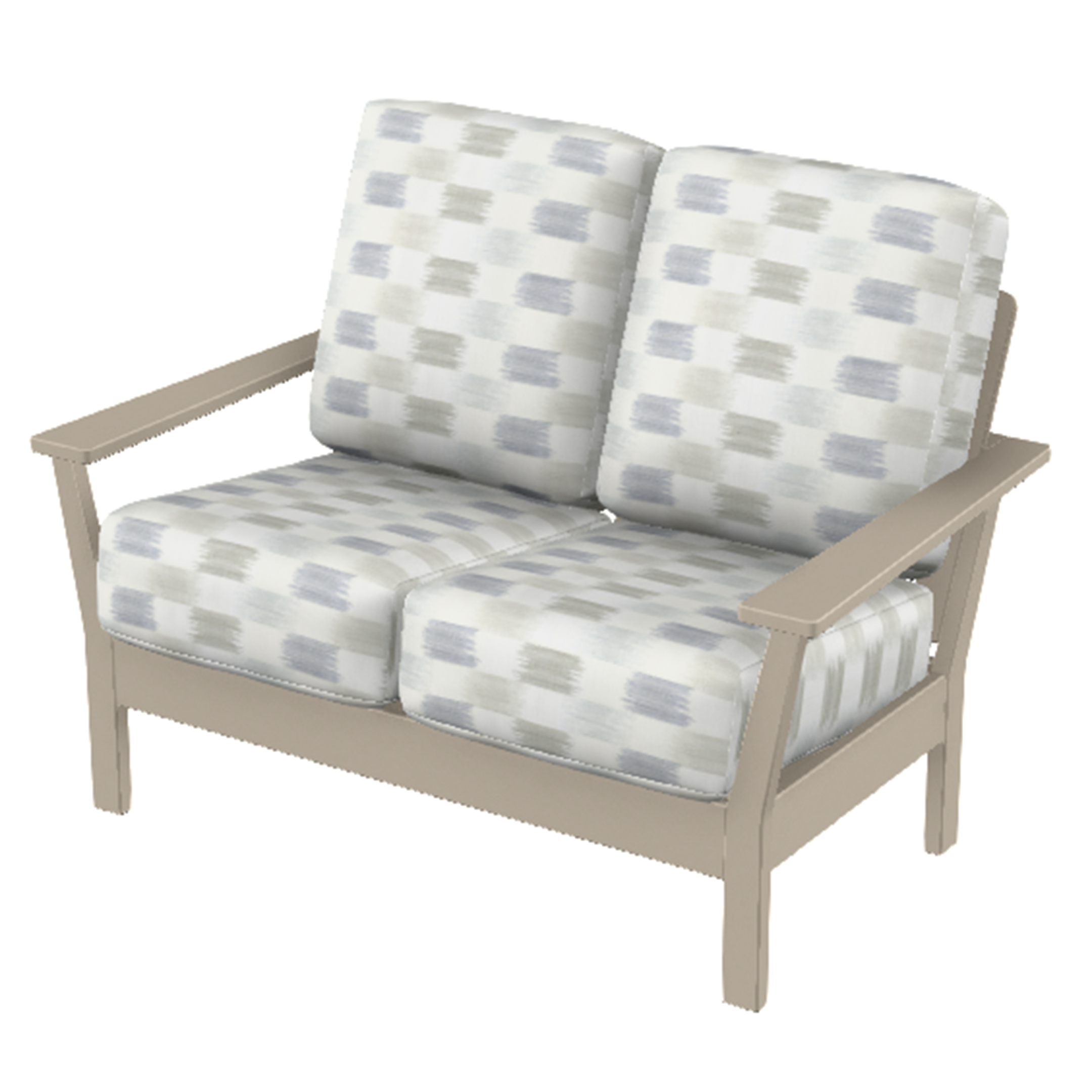 Telescope Casual Antero MGP Cushion Two-Seat Loveseat – Deep Seating Outdoor Loveseat