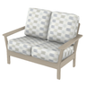 Telescope Casual Antero MGP Cushion Two-Seat Loveseat – Deep Seating Outdoor Loveseat
