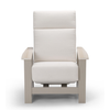 Telescope Leeward MGP Supreme Cushion Hidden Motion Arm Chair w/ RW0 Weathered Wood Rustic Arms – Customizable Outdoor Chair thumbnail