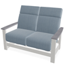 Telescope Casual Leeward Supreme Cushion Hidden Motion Loveseat with RG0 Cape Grey Rustic Polymer Arms