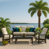Telescope Leeward MGP Cushion Supreme Three-Seat Sofa with MGP Arms – Plush Outdoor Comfort - HUGE Selection of Fabric Options thumbnail