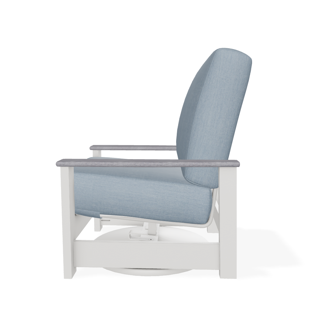 Telescope Casual Leeward Cushion Swivel Hidden Rocker – RG0 Cape Grey Rustic Polymer Arms