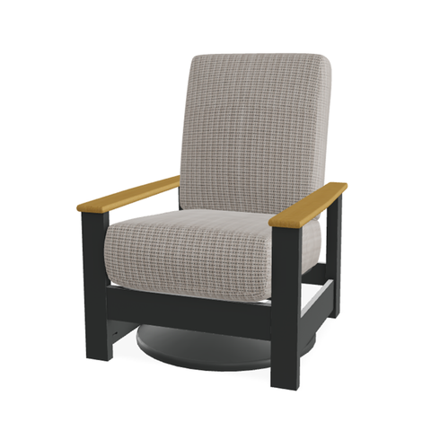 Telescope Casual Leeward Cushion Swivel Hidden Rocker – RT0 Teak Rustic Polymer Arms