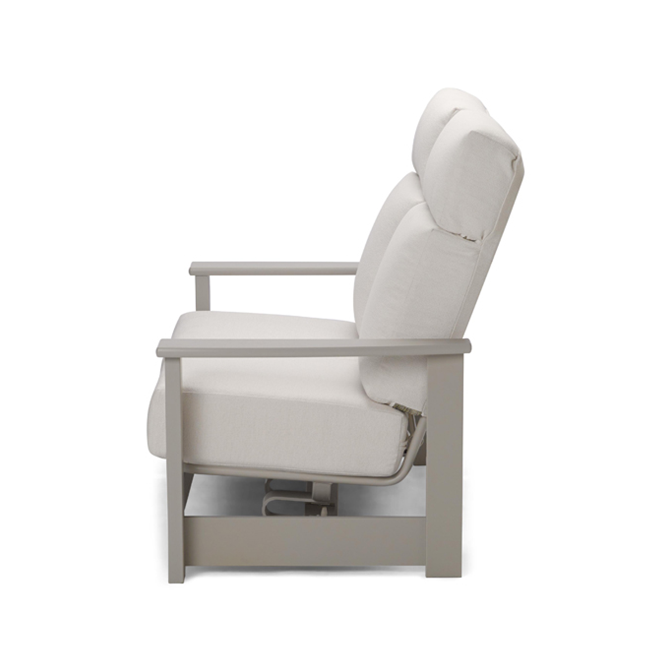 Telescope Leeward MGP Cushion Supreme Hidden Motion Loveseat w/ MGP Arms – 2-Seat Weather-Proof Relaxer