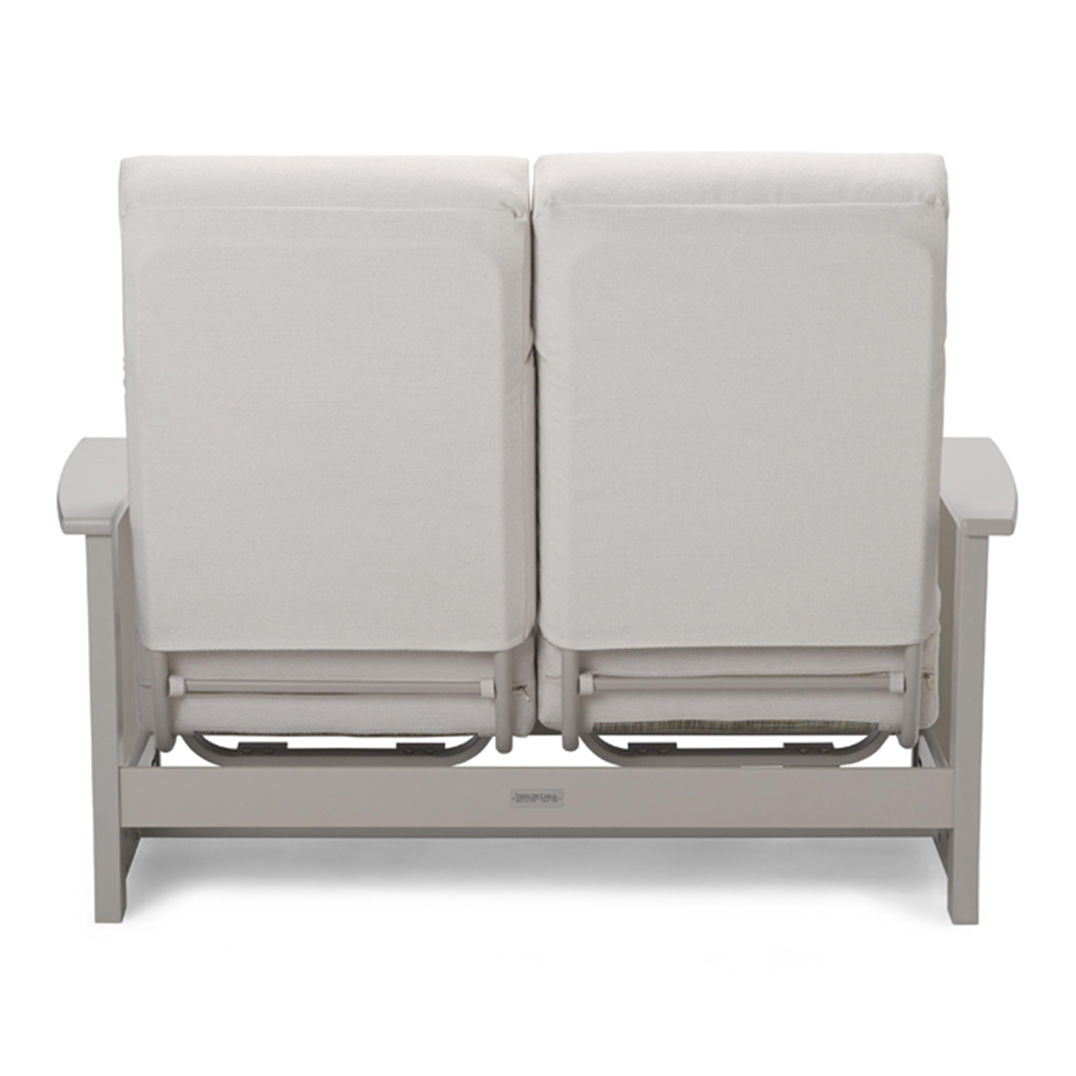 Telescope Leeward MGP Cushion Supreme Hidden Motion Loveseat w/ MGP Arms – 2-Seat Weather-Proof Relaxer