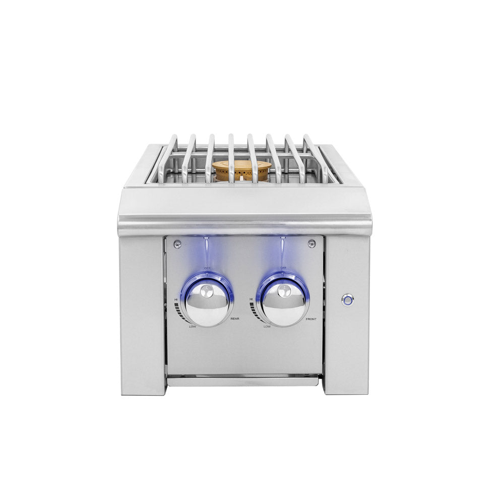 American Made Grills Alturi Double Side Burner w/ LED Illumination (ALTSB2)