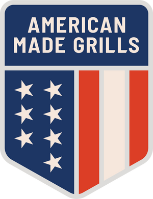 American Made Grills logo — authorized dealer Living Outdoorsy