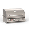 Living Outdoorsy 6' Complete Outdoor Kitchen Island - Bull Outlaw 30" Grill Package | Warm Sand Stucco & Travertine Tile Countertop thumbnail