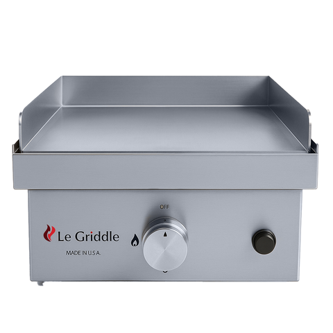 Le Griddle “The Wee” Built-In Gas Griddle GFE40 – 16″ × 15.75″ Cooking Surface, 9,000 BTU, 304 Stainless Steel