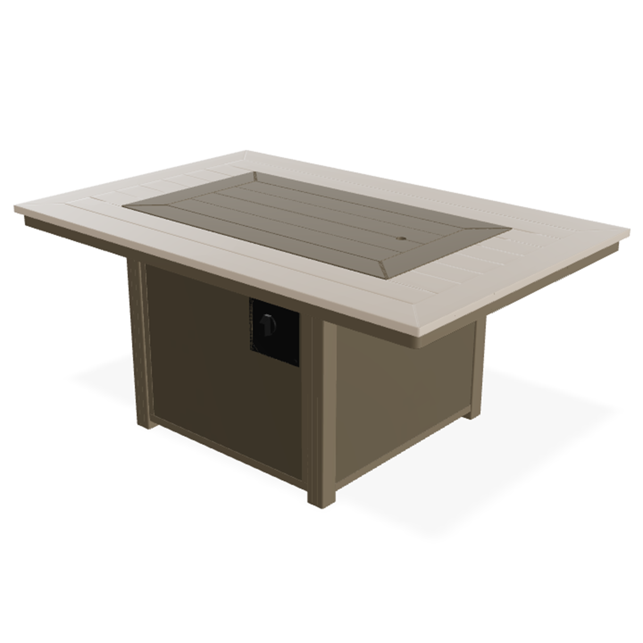 Telescope Casual 36″ x 54″ Rectangular MGP Top Fire Table – All-Weather Marine-Grade Polymer Outdoor Fire Table