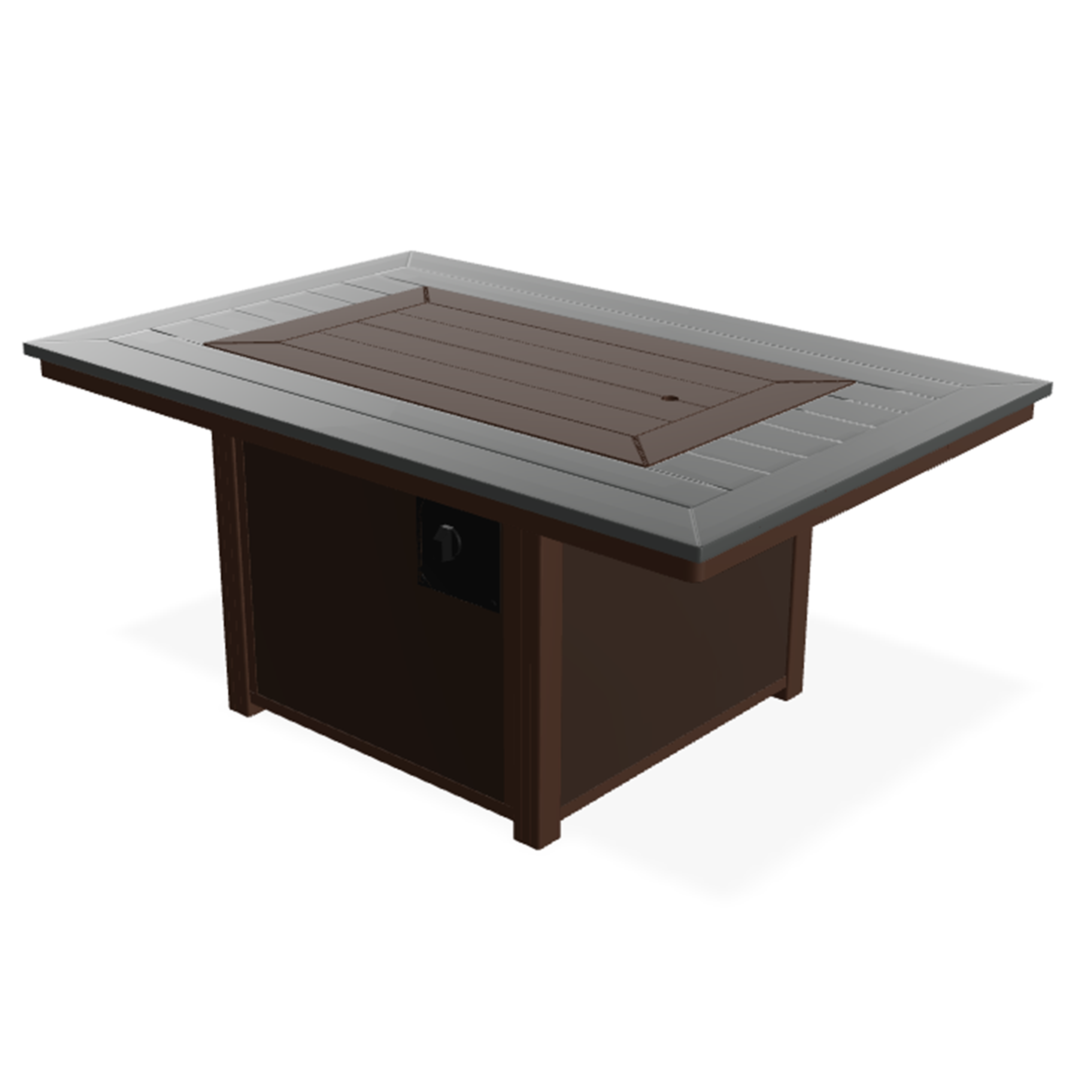 Telescope Casual 36″ x 54″ Rectangular MGP Top Fire Table – All-Weather Marine-Grade Polymer Outdoor Fire Table