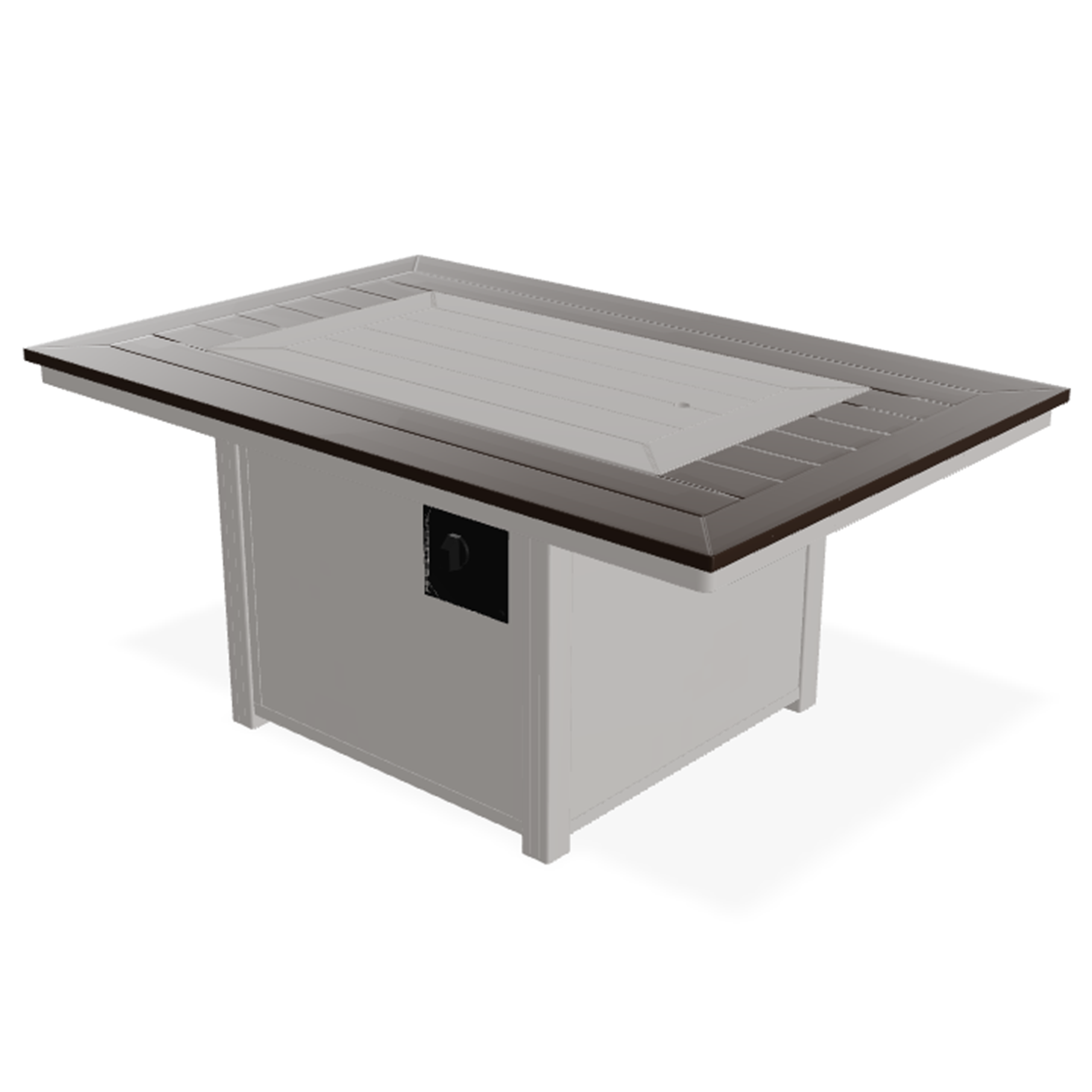 Telescope Casual 36″ x 54″ Rectangular MGP Top Fire Table – All-Weather Marine-Grade Polymer Outdoor Fire Table