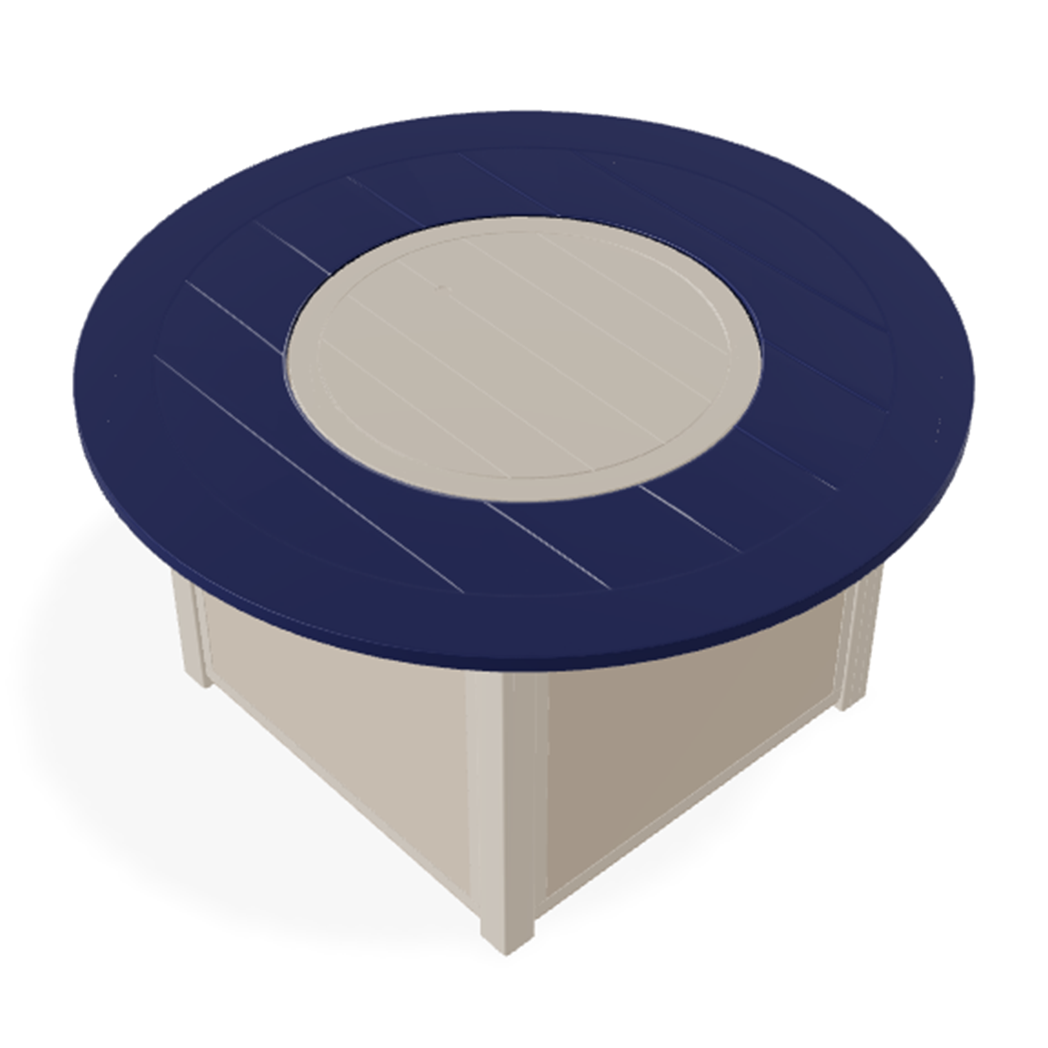 Telescope Casual 42″ Round MGP Top Fire Table – Marine-Grade Polymer Outdoor Fire Table