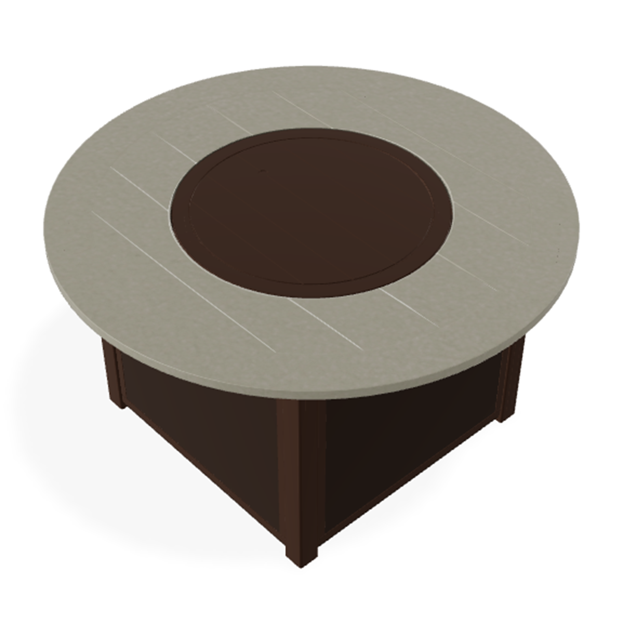 Telescope Casual 42″ Round MGP Top Fire Table – Marine-Grade Polymer Outdoor Fire Table