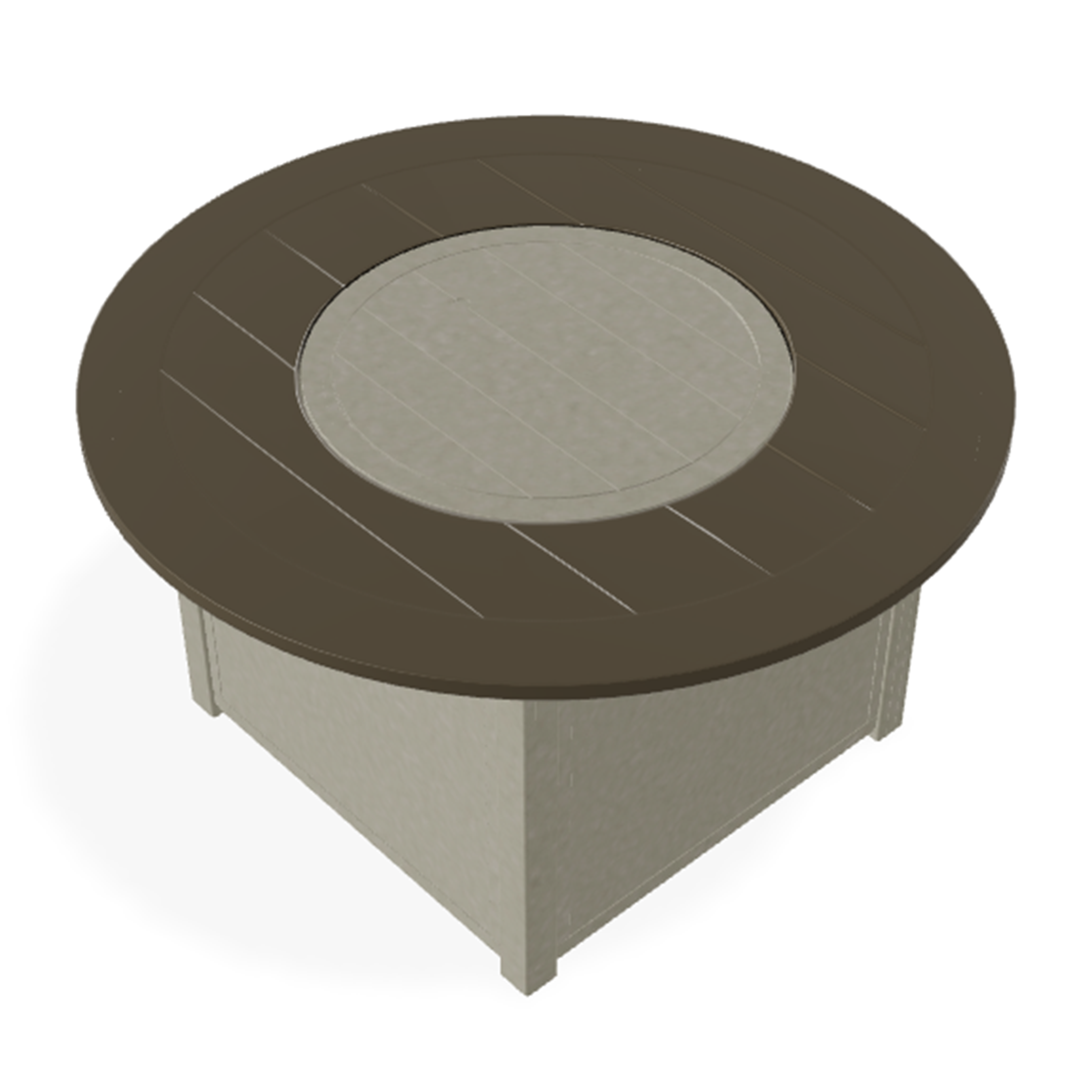 Telescope Casual 42″ Round MGP Top Fire Table – Marine-Grade Polymer Outdoor Fire Table