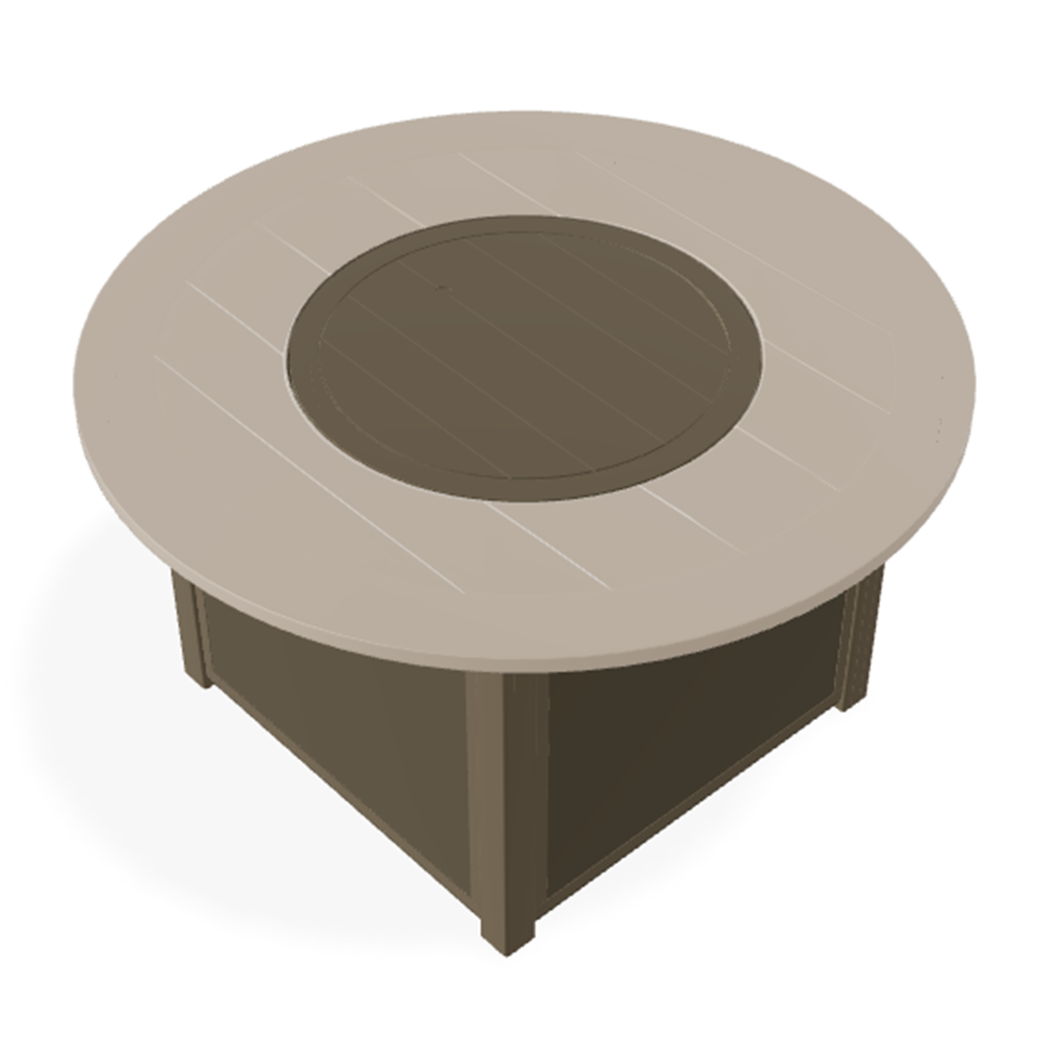 Telescope Casual 42″ Round MGP Top Fire Table – Marine-Grade Polymer Outdoor Fire Table