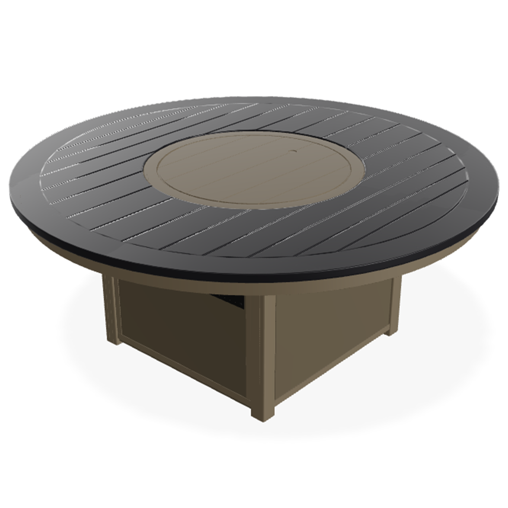 Telescope Casual 54″ Round MGP Top Fire Table – Large Marine-Grade Polymer Outdoor Fire Table