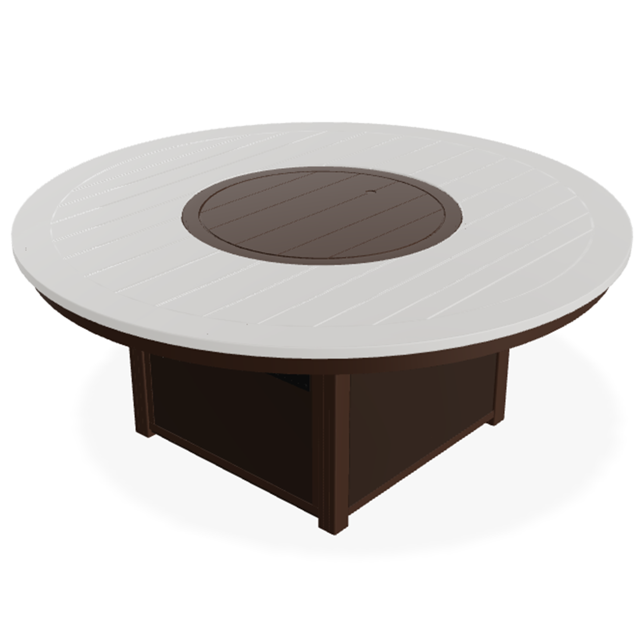 Telescope Casual 54″ Round MGP Top Fire Table – Large Marine-Grade Polymer Outdoor Fire Table