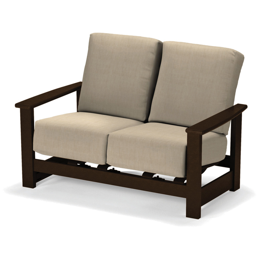Telescope Casual Leeward Cushion Hidden Motion Loveseat with MGP Arms